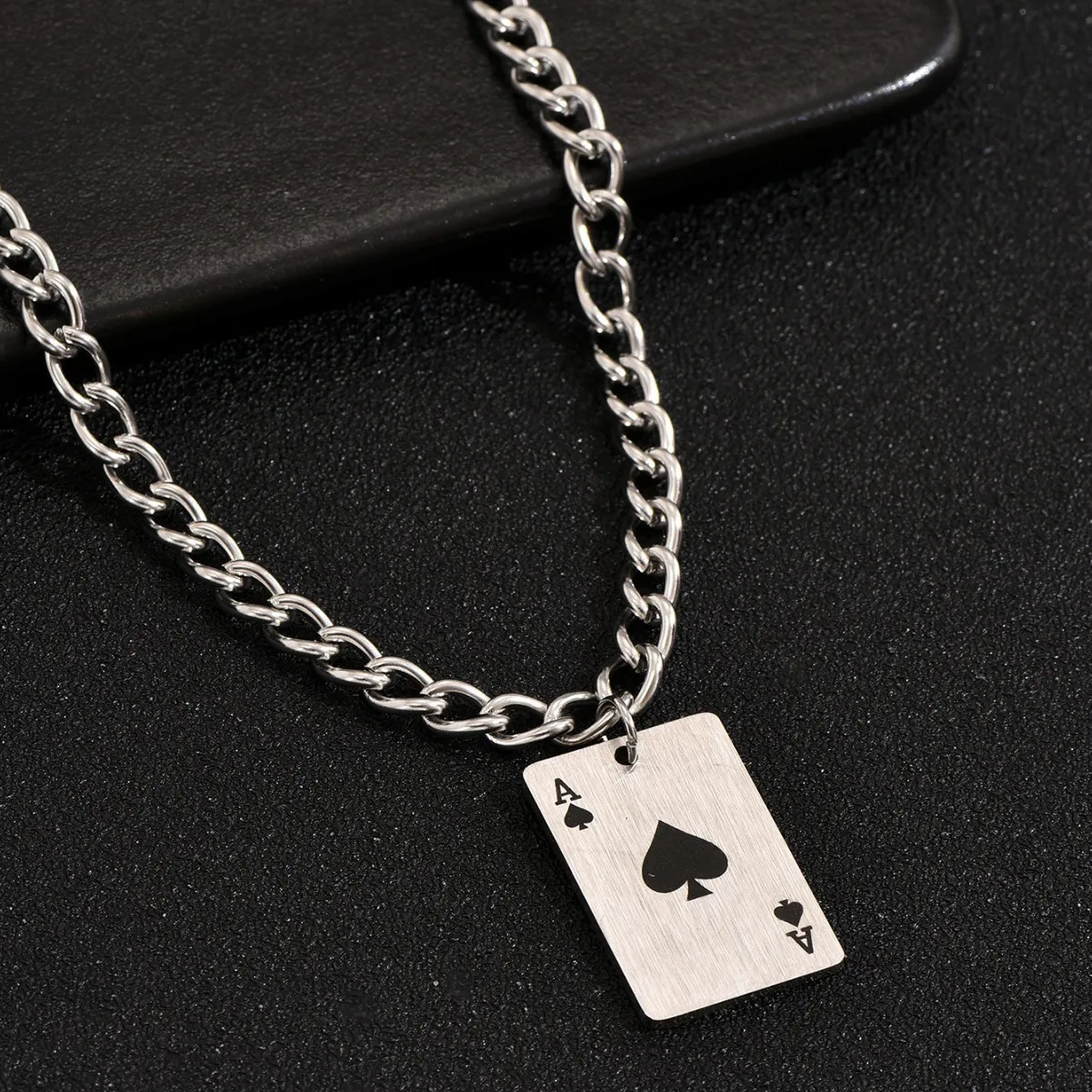 Stainless Steel Poker Necklace - Image 2