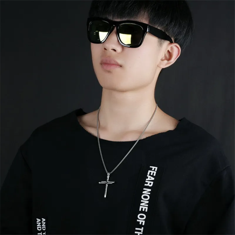 Iron Nail Cross Pendant Necklace - Image 3
